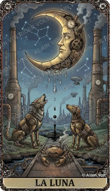 La Luna, carta del mazo Rider Volt