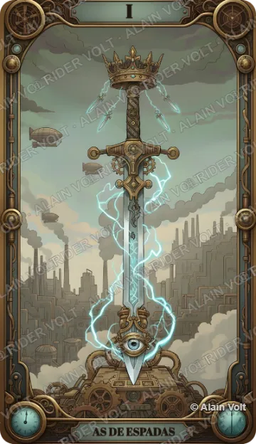 As de Espadas, carta del mazo Rider Volt