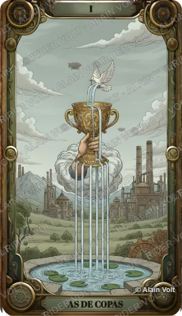 As de Copas, carta del mazo Rider Volt