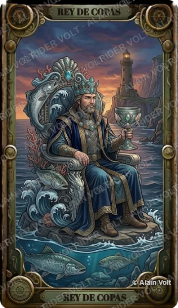 Rey de Copas, carta del mazo Rider Volt