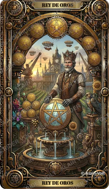 Rey de Oros, carta del mazo Rider Volt